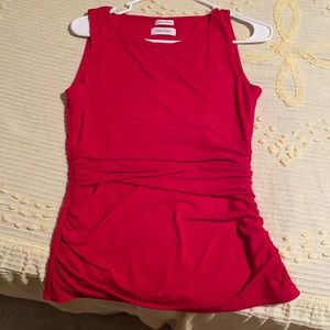 Ruched Calvin Klein sleeveless top barely used ❤️